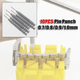 Watch Strap Pin Pin Punch Link Punch Pin Stick- Watch Repair Tool 0.7-1.0Mm 10Pcs Bar Hammer Punch Thimble Durables 0.9Mm Smile Home 0.9 mm