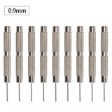 Watch Strap Pin Pin Punch Link Punch Pin Stick- Watch Repair Tool 0.7-1.0Mm 10Pcs Bar Hammer Punch Thimble Durables 0.9Mm Smile Home 0.9 mm - Top-Down View
