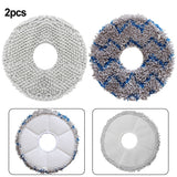 2 Pcs Mop Cloth Pads For Dream Me W10s W10s Pro Cleaning Robot Vacuum Cleaner Sweeper Spare Part Replaceable Accessories A - Close-Up Angle