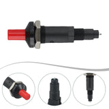 Piezo Igniter Push Button for Gas BBQ Grill Stove Fireplace Oven Spark Starter 16kV Output 30000 Discharges No Battery - Low Angle