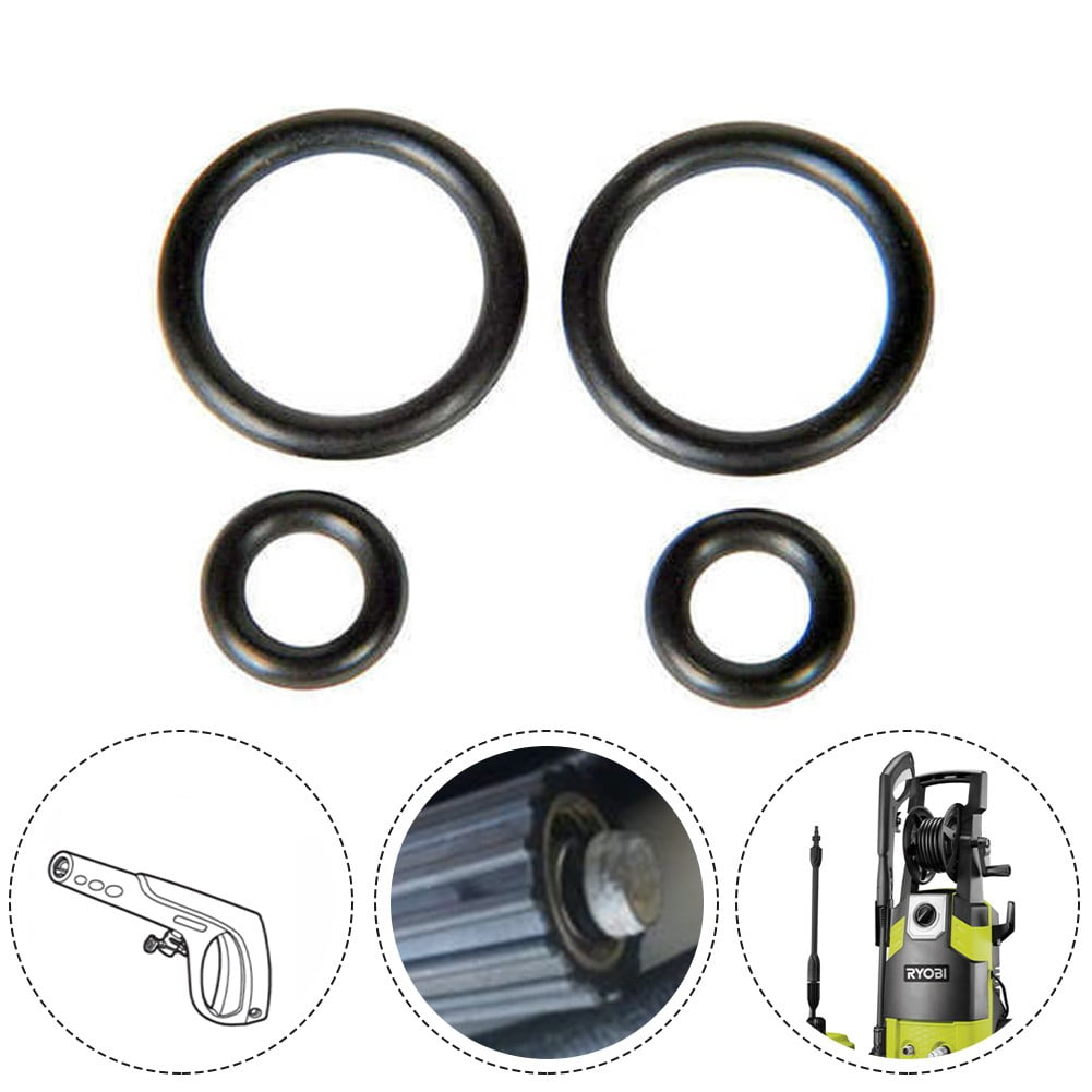 High Pressure Washer O-Ring Kit Replacement Sealing Rings For Hose And Trigger Handle Connection Durable Rubber Gaskets 4 Pack YIWEI