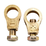 Pure Copper Car Battery Terminal Clamps Set Positive Negative Post Connectors With Bolts And Washers