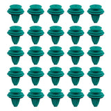 25Pcs Auto Fastener Car Clips Green Buckle Mixed Body Push Retainer Pin Rivet Bumper Door Trim Panel Retainer Fastener Kit