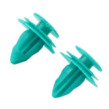 25Pcs Auto Fastener Car Clips Green Buckle Mixed Body Push Retainer Pin Rivet Bumper Door Trim Panel Retainer Fastener Kit - Side View