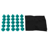 25Pcs Auto Fastener Car Clips Green Buckle Mixed Body Push Retainer Pin Rivet Bumper Door Trim Panel Retainer Fastener Kit - Close-Up Angle