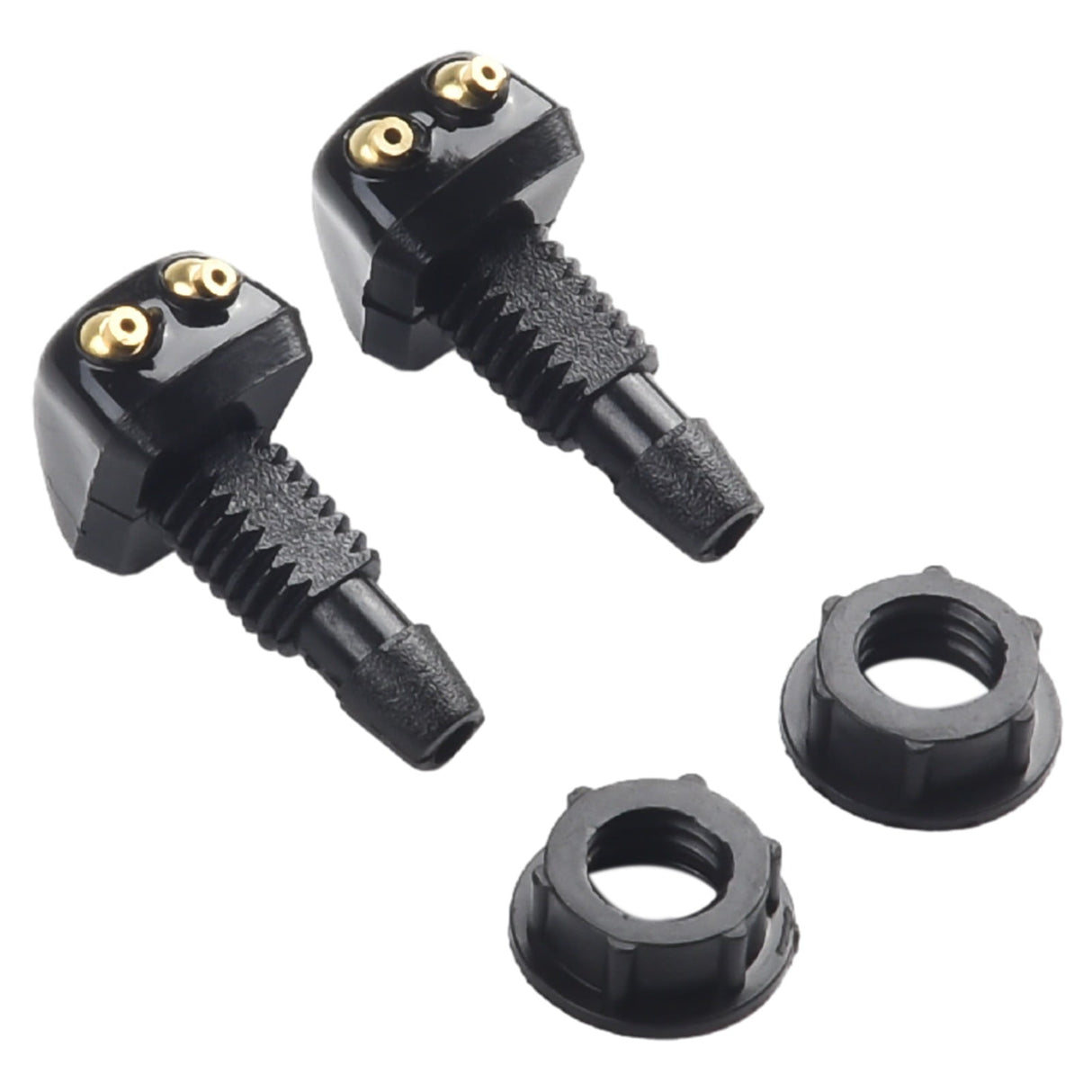 2 Pack Car Dual Holes Windshield Washer Nozzle Adjustable Wiper Water Spray Jet For Most Vehicle Models