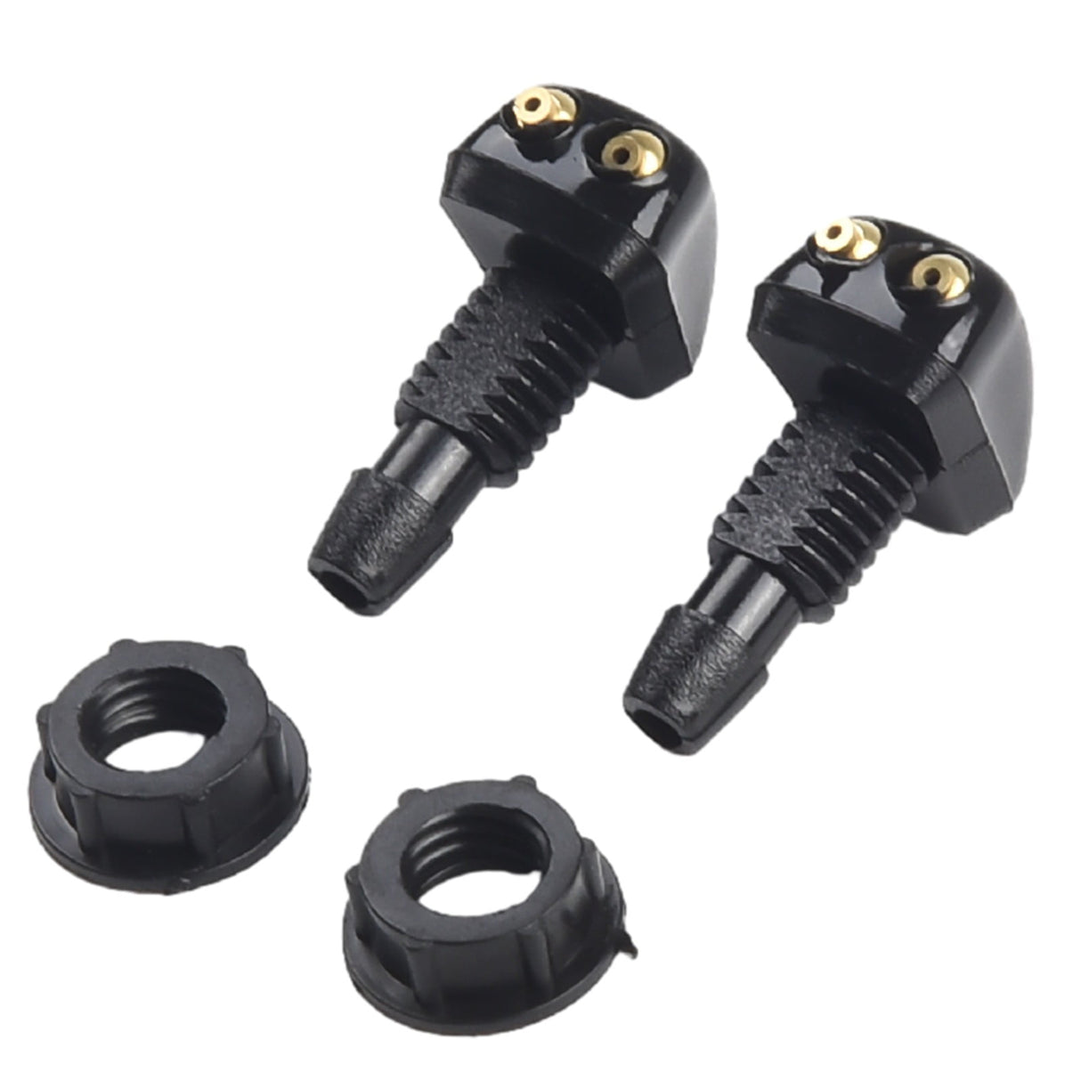 2 Pack Car Dual Holes Windshield Washer Nozzle Adjustable Wiper Water Spray Jet For Most Vehicle Models