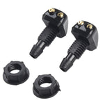 2 Pack Car Dual Holes Windshield Washer Nozzle Adjustable Wiper Water Spray Jet For Most Vehicle Models