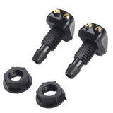 2 Pack Car Dual Holes Windshield Washer Nozzle Adjustable Wiper Water Spray Jet For Most Vehicle Models - Top-Down View
