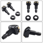 2 Pack Car Dual Holes Windshield Washer Nozzle Adjustable Wiper Water Spray Jet For Most Vehicle Models