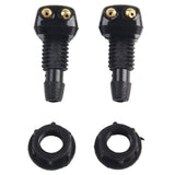 2 Pack Car Dual Holes Windshield Washer Nozzle Adjustable Wiper Water Spray Jet For Most Vehicle Models - Extra Image