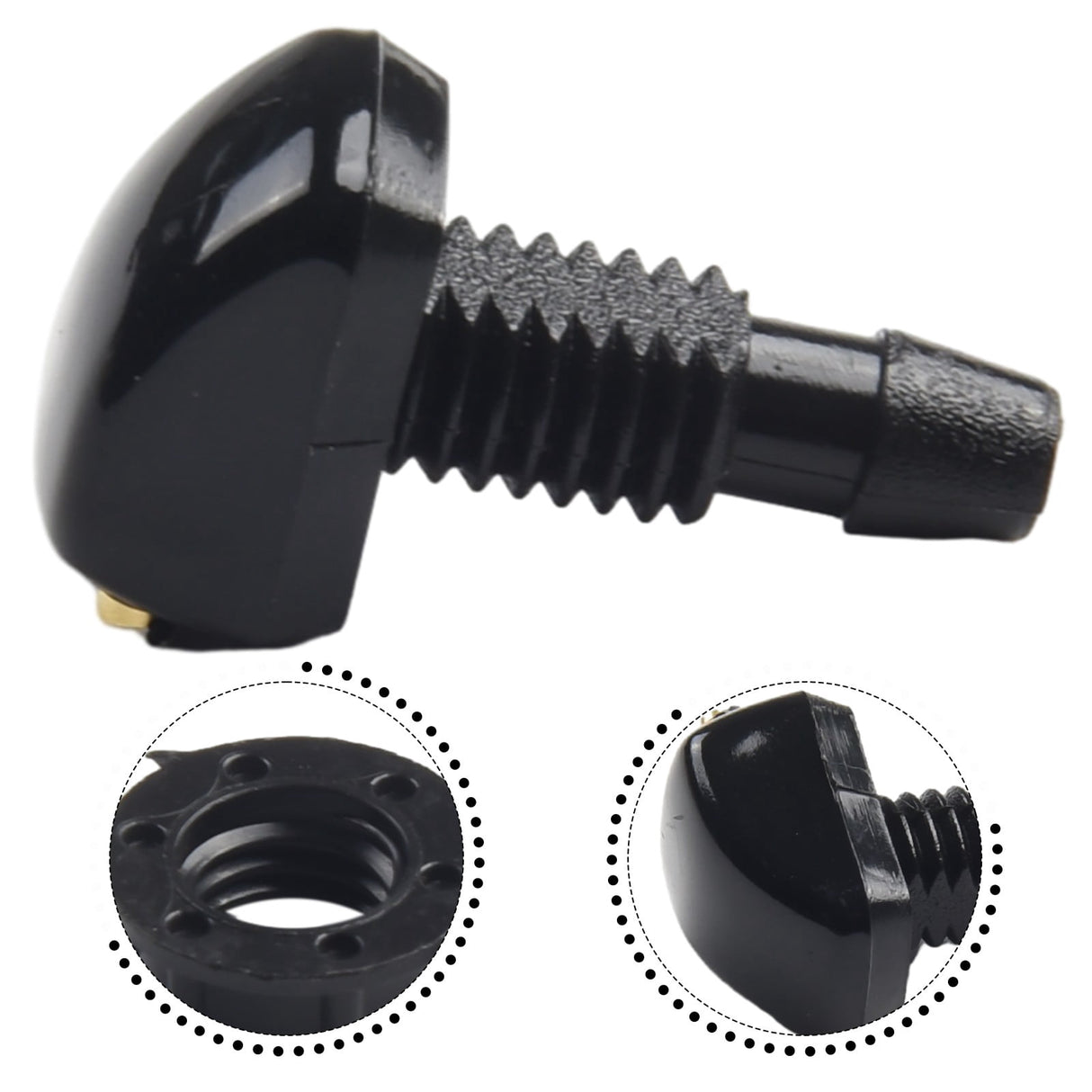 2 Pack Car Dual Holes Windshield Washer Nozzle Adjustable Wiper Water Spray Jet For Most Vehicle Models
