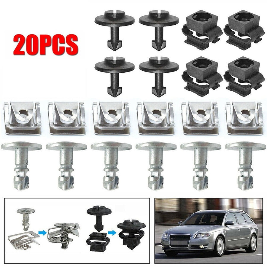 For Aud A4 A6 A8 Tt Undertray Engine Under Cover Replacement Fixing Clips Screw Kit Engine Protection Screw