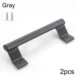Aluminum Alloy Handle Balcony Sliding Door Handle Glass Door Sliding Door Handle White Smile Home Dark Gray - Side View