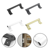 Aluminum Alloy Handle Balcony Sliding Door Handle Glass Door Sliding Door Handle White Smile Home White - Top-Down View