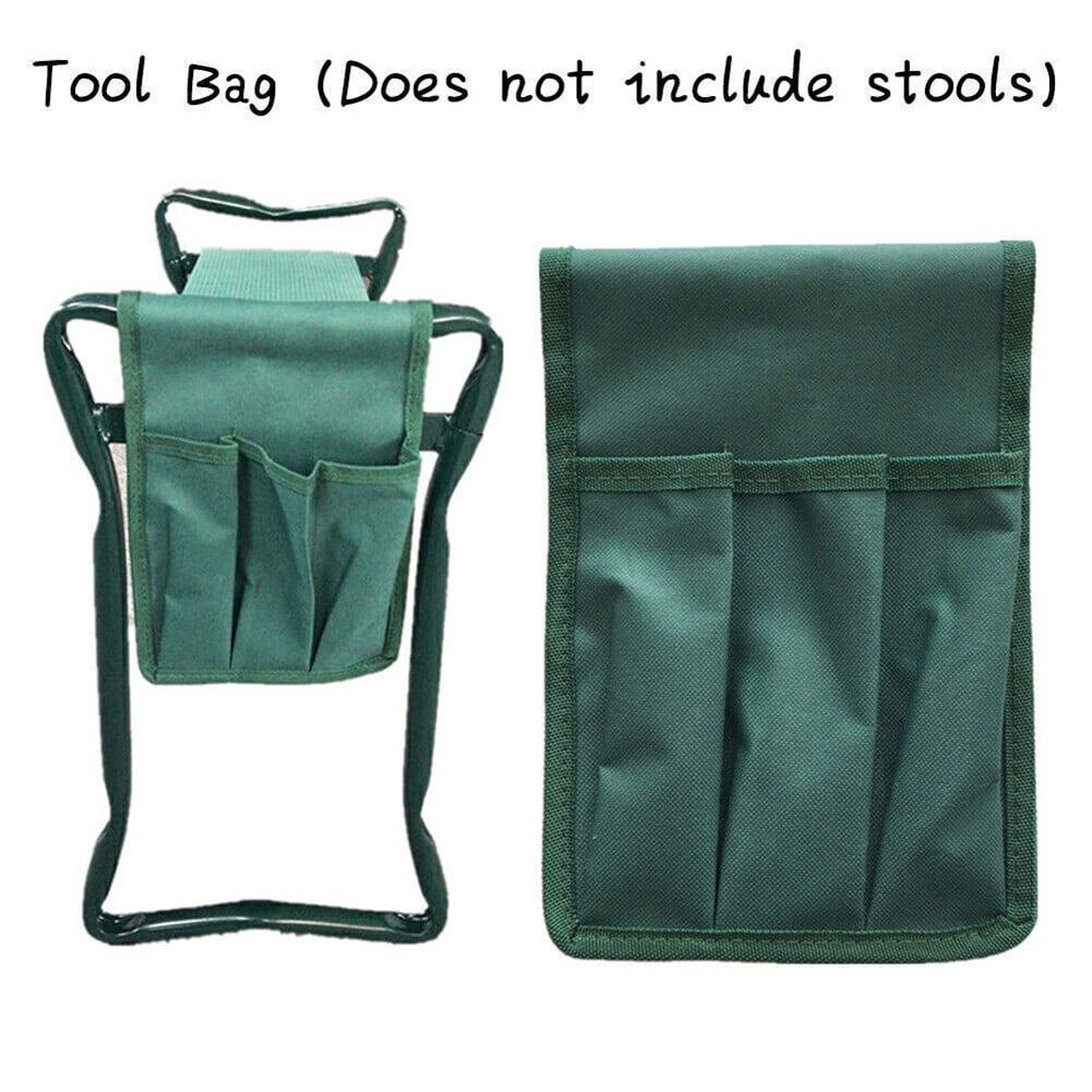 Highly Green Folding Garden Kneeler Chair Bench Stool Tool Pouch L Smile Home S