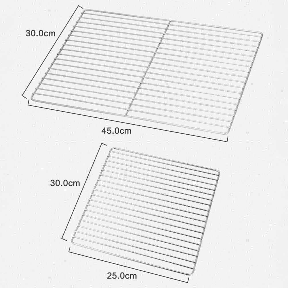 BBQ Grill Stainless Steel Mesh,Suitable for Camping BBQ (2 Size) Bar 30*25 Smile Home Bar 30*45