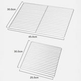 BBQ Grill Stainless Steel Mesh,Suitable for Camping BBQ (2 Size) Bar 30*25 Smile Home Bar 30*45