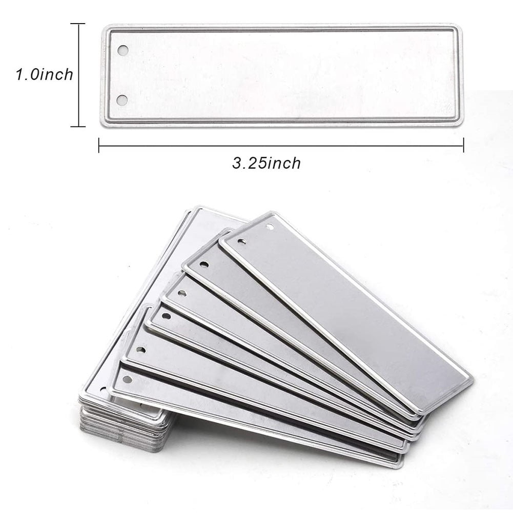 Aluminum Plant Labels Double Sided Metal Labels Tree ID Tag Waterproof iron wire Smile Home