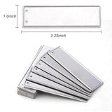 Aluminum Plant Labels Double Sided Metal Labels Tree ID Tag Waterproof iron wire Smile Home