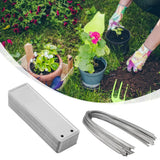 Aluminum Plant Labels Double Sided Metal Labels Tree ID Tag Waterproof iron wire Smile Home - 45-Degree Angle