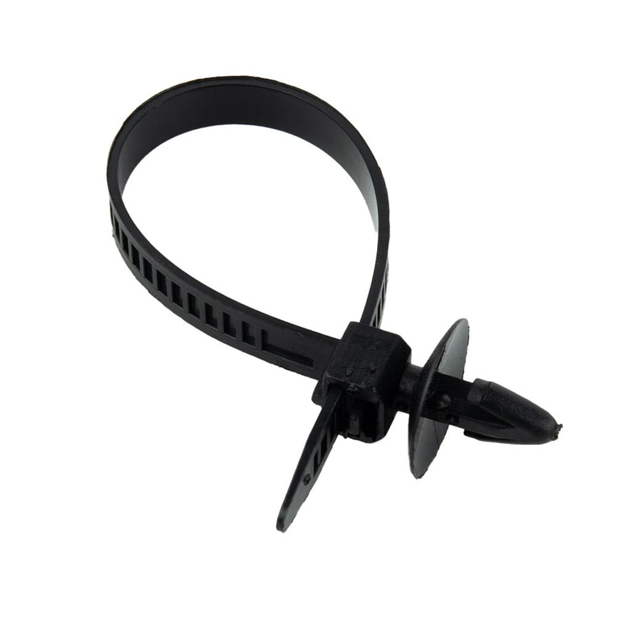 30Pcs Car Auto Cable Ties Strap Push Mount Wire Tie Retainer Clips Clamp Nylon Black Auto Fastener Clip Accessory
