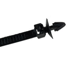 30Pcs Car Auto Cable Ties Strap Push Mount Wire Tie Retainer Clips Clamp Nylon Black Auto Fastener Clip Accessory