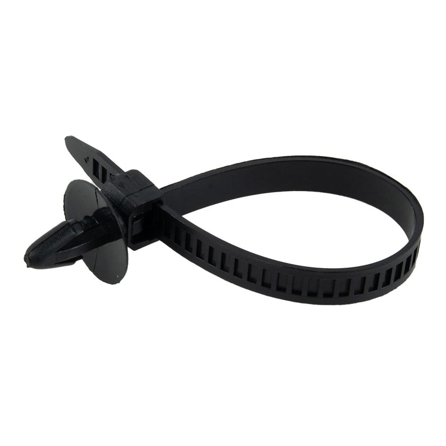 30Pcs Car Auto Cable Ties Strap Push Mount Wire Tie Retainer Clips Clamp Nylon Black Auto Fastener Clip Accessory