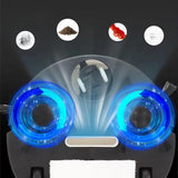 Smart Robot Vacuum Cleaner With Self-Charging App Control Multiple Cleaning Modes For Home Floors White Or Black Black black - Side View