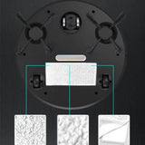 Smart Robot Vacuum Cleaner With Self-Charging App Control Multiple Cleaning Modes For Home Floors White Or Black Black black