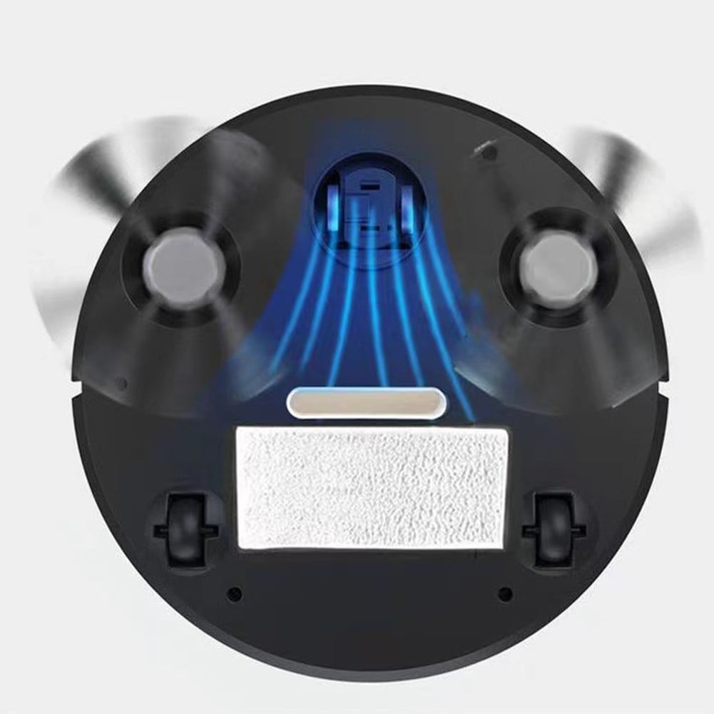 Smart Robot Vacuum Cleaner With Self-Charging App Control Multiple Cleaning Modes For Home Floors White Or Black Black black