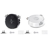 Smart Robot Vacuum Cleaner With Self-Charging App Control Multiple Cleaning Modes For Home Floors White Or Black Black black - Extra Image