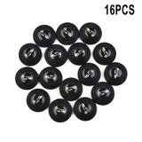 16Pcs Black Silicone Car Door Shock Absorbing Pads Anti-Bump Silent Gasket Protectors For Vehicle Exterior Door Edge Protection Accessories