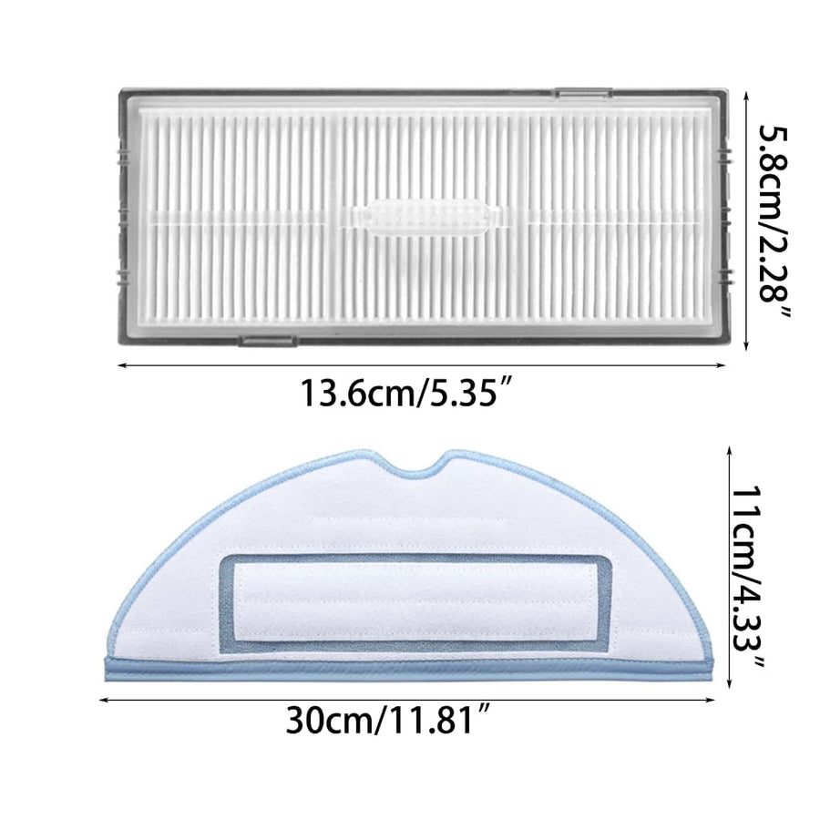 Robot Vacuum Cleaner Accessory Set, Replacement Mop Pad Parts Compatible with Roborock S7 T7s for Home Sweeping Cleaning