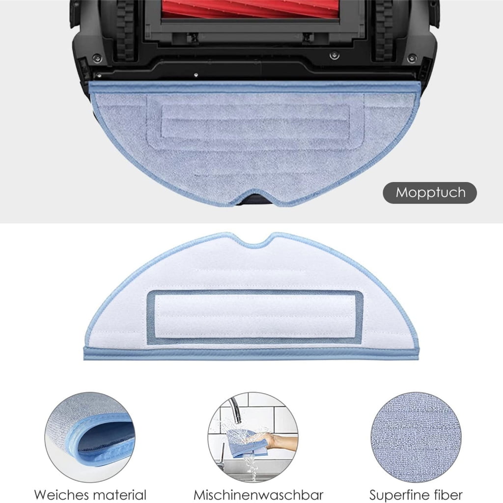 Robot Vacuum Cleaner Accessory Set, Replacement Mop Pad Parts Compatible with Roborock S7 T7s for Home Sweeping Cleaning