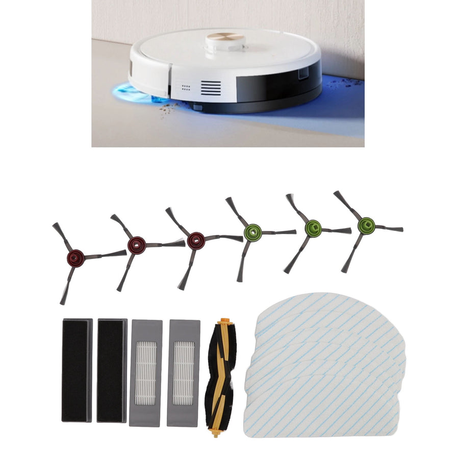 Sweeper Replacement Accessories Kit, Robot Cleaner Main Side Brush Durable For Home