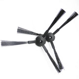 V3 V5 A4 A6 Robot Vacuum Side Brushes Replacement Kit High Strength Durable Accessories for Robotic Sweeper Spare Parts Cleaning Maintenance 1 Pair Black