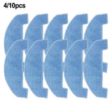 4/10 Packs Mop Cloths For Ultenic D10 Robot Vacuum Cleaner Spare Replacement Parts Mop Pad Cloth Accessories Sweeper Parts 10 PACK - Low Angle