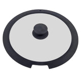 Sleek Black White Silicone Lids Available in Size Range of 18cm to 26cm B 20CM A 26CM