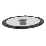 Sleek Black White Silicone Lids Available in Size Range of 18cm to 26cm B 20CM A 26CM - Rear View