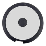 Sleek Black White Silicone Lids Available in Size Range of 18cm to 26cm B 20CM A 26CM - Close-Up Angle