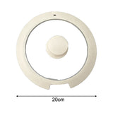 Sleek Black White Silicone Lids Available in Size Range of 18cm to 26cm B 20CM
