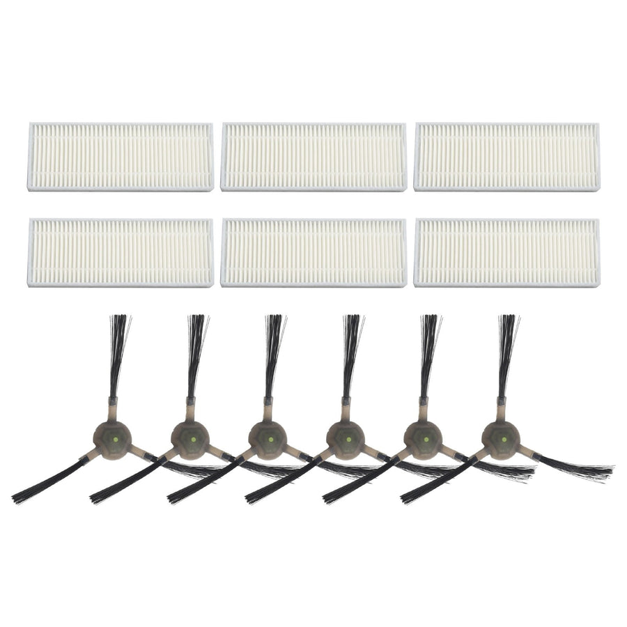 Upgrade Your Cleaning Experience with Replacement Filters and Side Brushes for EICOBOT R20 Robot Vacuum Cleaner