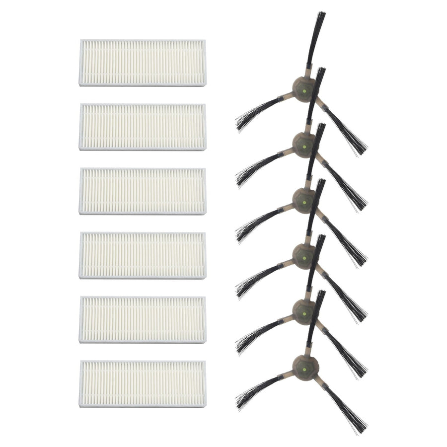 Upgrade Your Cleaning Experience with Replacement Filters and Side Brushes for EICOBOT R20 Robot Vacuum Cleaner