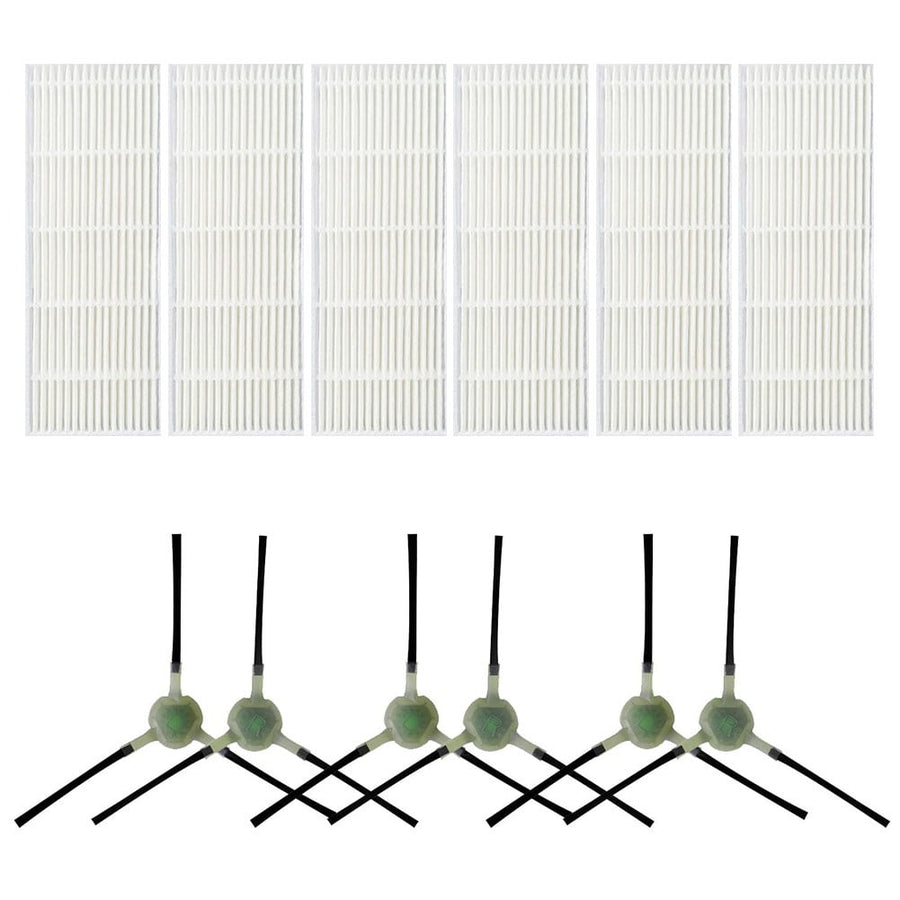 Upgrade Your Cleaning Experience with Replacement Filters and Side Brushes for EICOBOT R20 Robot Vacuum Cleaner