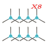 8pcs/set Washable Side Brush for Conga 1290 1390 Robot Vacuum Cleaners Sweeper Replacements Part Household - Front View