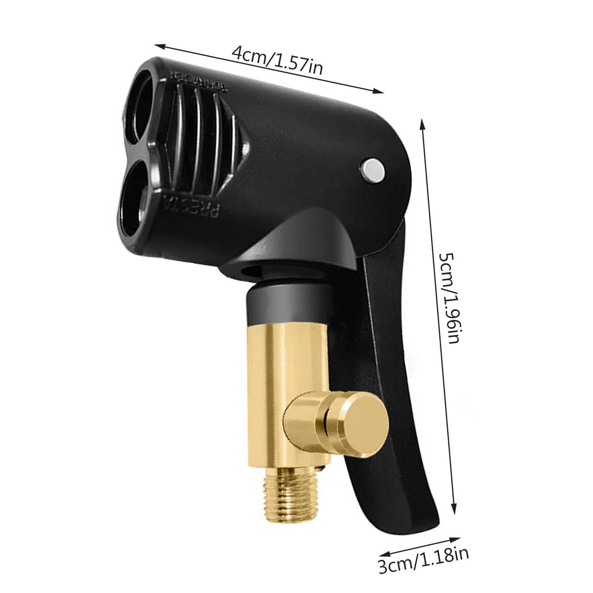 Air Pump Adapter Air Pump Valve 6Pcsｂicycle Bike Tyre Tube Replacement Presta Dual Head Air Pump Adapter Valve As Shown