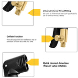 Air Pump Adapter Air Pump Valve 6Pcsｂicycle Bike Tyre Tube Replacement Presta Dual Head Air Pump Adapter Valve As Shown