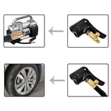 Air Pump Adapter Air Pump Valve 6Pcsｂicycle Bike Tyre Tube Replacement Presta Dual Head Air Pump Adapter Valve As Shown