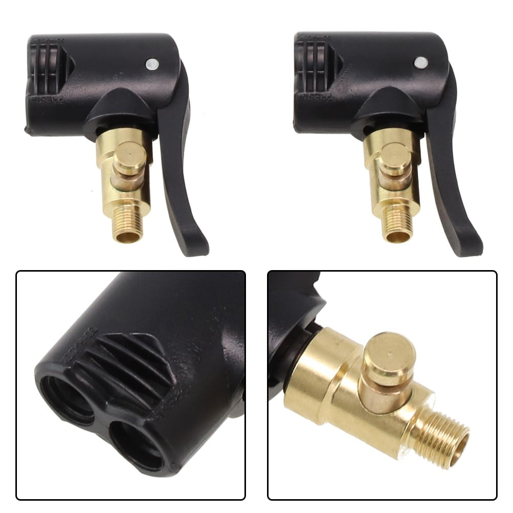 Air Pump Adapter Air Pump Valve 6Pcsｂicycle Bike Tyre Tube Replacement Presta Dual Head Air Pump Adapter Valve As Shown